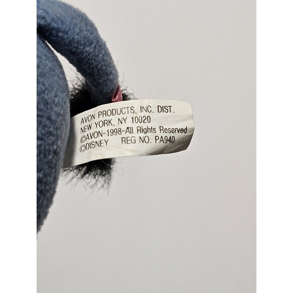 Eeyore Disney Christmas Ornament Plush Small Pooh Character Vintage Avon 1998 - Picture 4 of 4